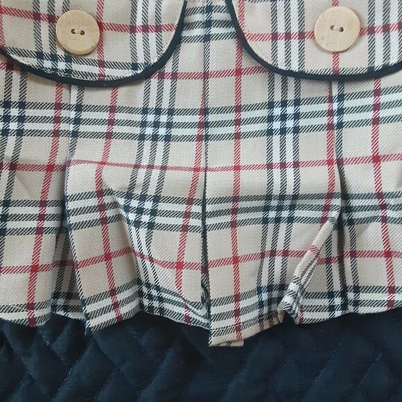 Tan Plaid Dog Dress For Small Dogs Size 4 - Picture 3 of 7